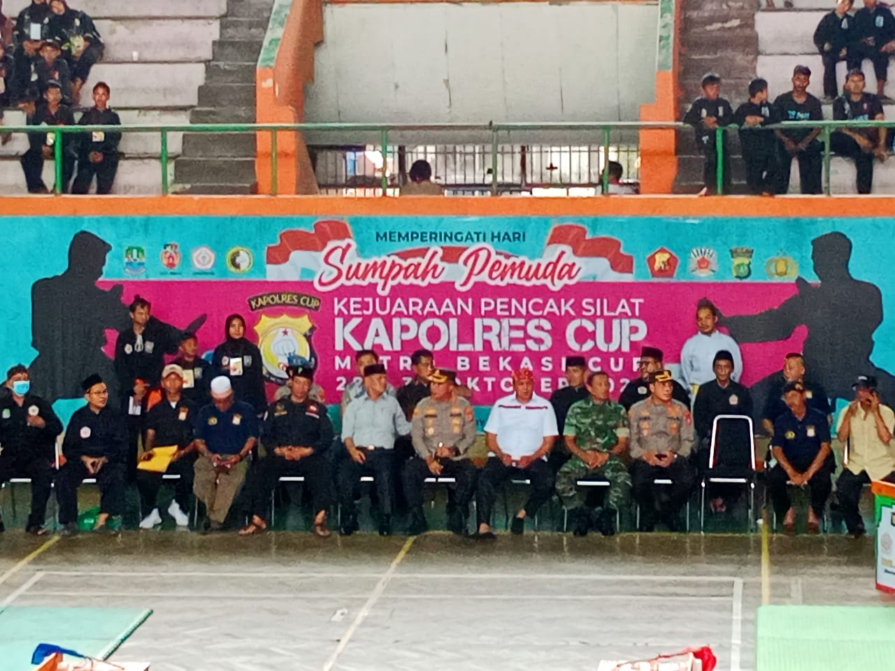 Polres Metro Bekasi Kota dan IPSI Kota Bekasi Gelar Kejuaraan Pencak Silat Kapolres Cup 2022