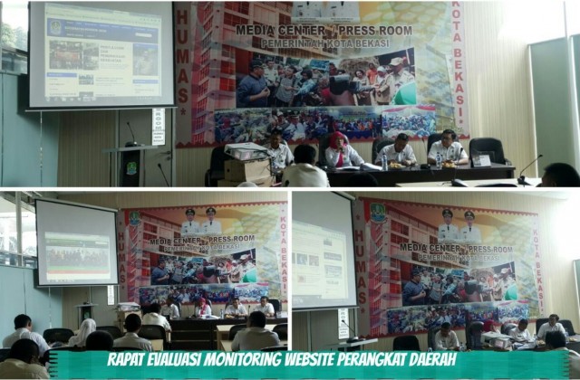 Rapat Evaluasi Monitoring Website Perangkat Daerah Kota Bekasi
