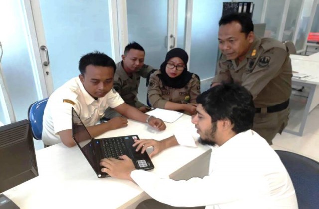 Bimtek operator website Satpol PP Kota Bekasi