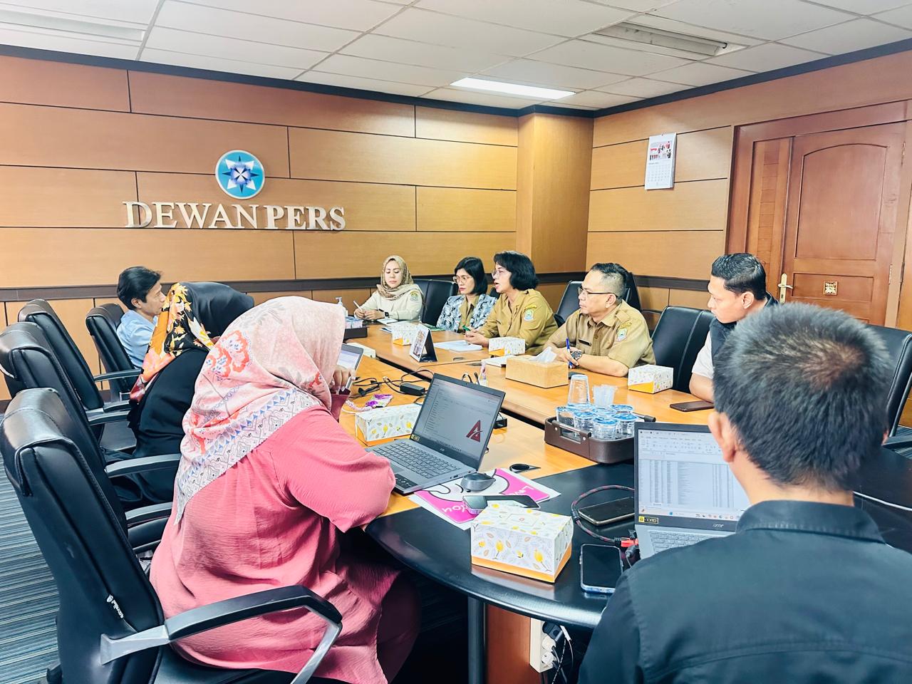 Diskominfostandi Kunjungi Dewan Pers Diskusi Terkait Penyebar Luasan Informasi