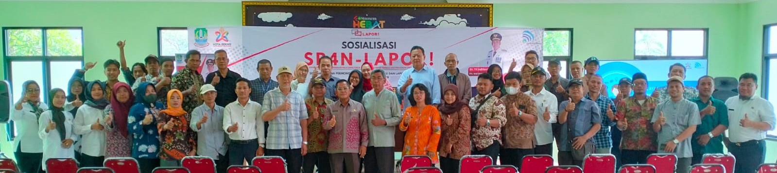 Diskominfostandi Kunjungi Kecamatan Medan Satria Sosialisasikan SP4N-LAPOR!