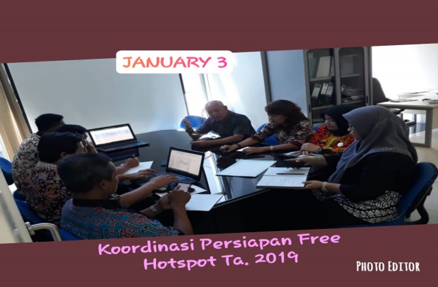 Rapat koordinasi persiapan free hotspot TA 2019