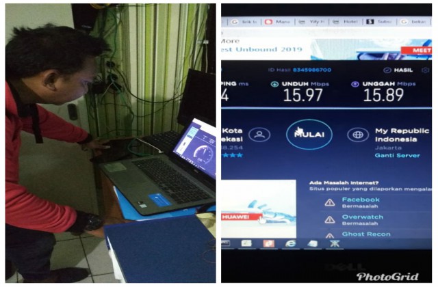 Monitoring Jaringan Internet Diskominfo untuk PPDB Online 2019 di SMP Negeri 6 Kota Bekasi