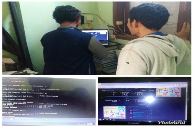 Monitoring Jaringan Internet Diskominfo untuk PPDB Online 2019 di SMP Negeri 5 Kota Bekasi