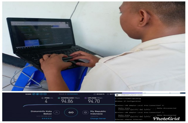 Monitoring Jaringan Internet Diskominfo untuk PPDB Online 2019 di SMP Negeri 29 Kota Bekasi