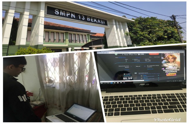 Monitoring Jaringan Internet Diskominfo untuk PPDB Online 2019 di SMP Negeri 13 Kota Bekasi