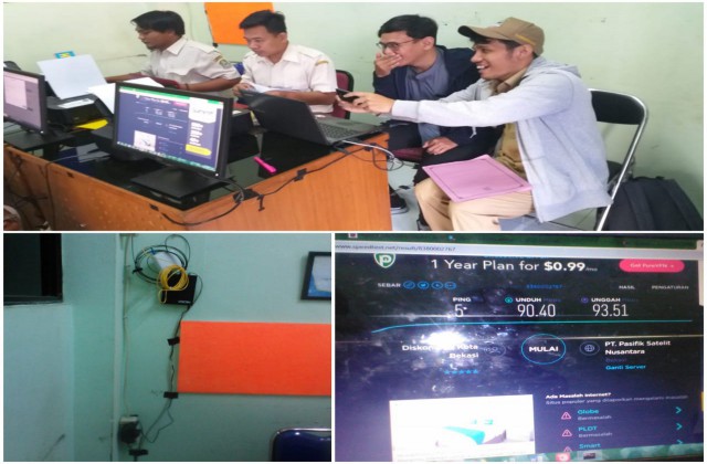 Monitoring Jaringan Internet Diskominfo untuk PPDB Online 2019 di SMP Negeri 39 Kota Bekasi