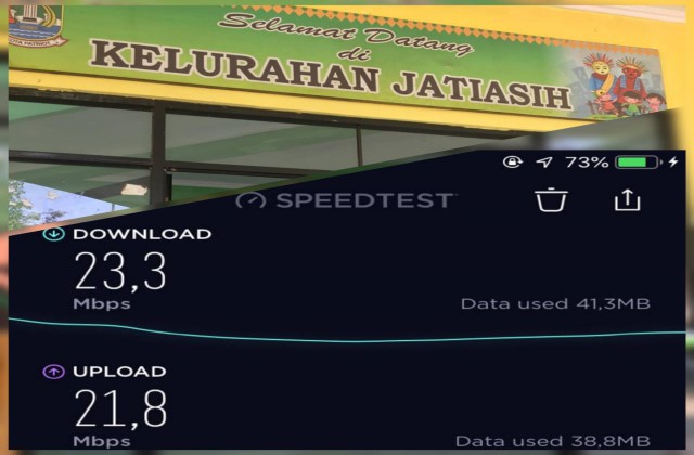 Pengecekan dan Uji Konektivitas Internet Wifi Bekasikotapatriot di Kelurahan Jatiasih