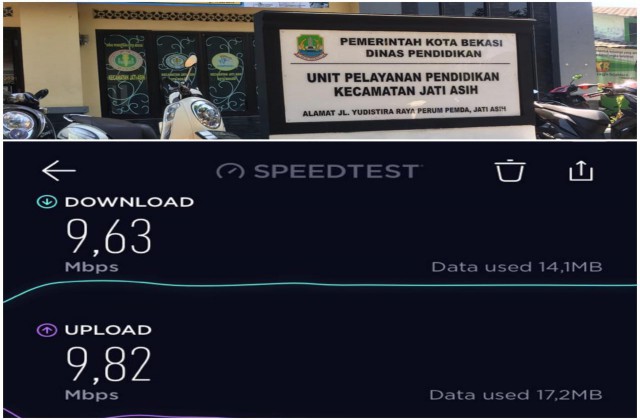 Pengecekan dan Uji Konektivitas Internet Wifi Bekasikotapatriot di UPTD PNFI Jatiasih