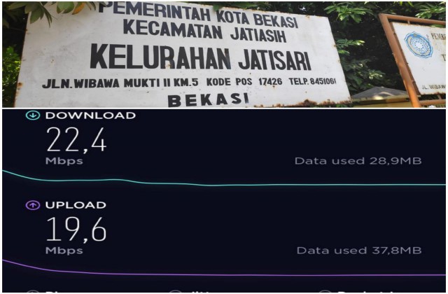 Pengecekan dan Uji Konektivitas Internet Wifi Bekasikotapatriot di Kelurahan Jatisari