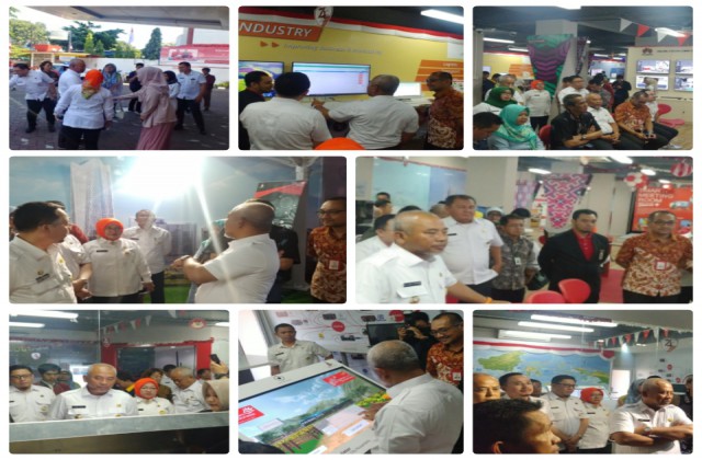 Diskominfostandi Mendampingi Wali Kota Bekasi Mengunjungi Smart City Nusantara Telkom