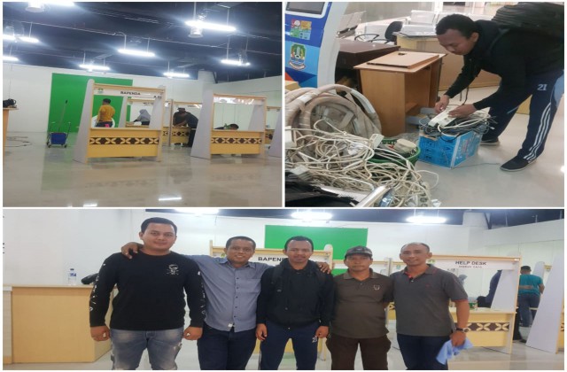 Fasilitasi Kabel Jaringan Internet untuk Pelayanan MPP Bekasi Trade Center