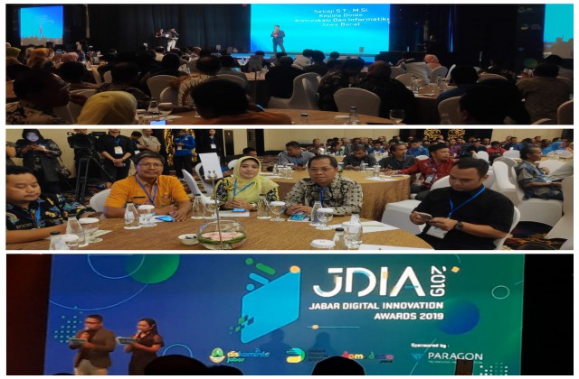 Diskominfo Kota Bekasi Hadiri Jabar Digital Innovation Awards 2019
