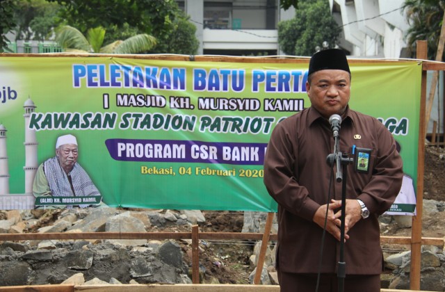 Peletakan Batu Pertama Pembangunan Masjid KH. Mursyid Kamil Kompleks GOR Kota Bekasi
