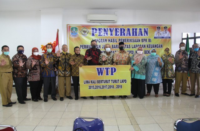 Pemerintah Kota Bekasi Kembali Raih WTP ke- 5 Tahun Anggaran 2019